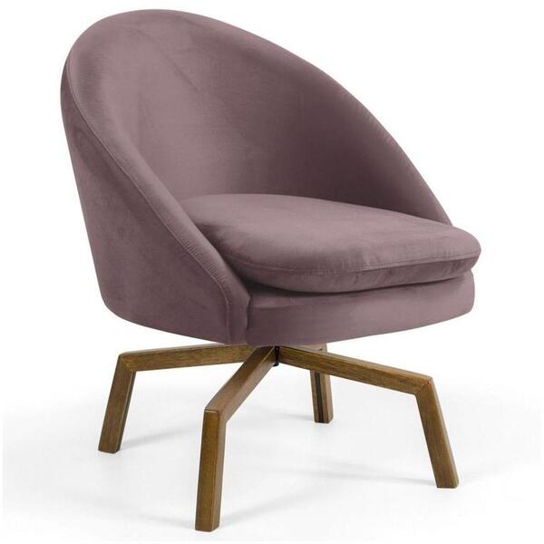 Poltrona Decorativa Sala De Estar Base Ka Madeira Rafa B-305