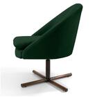 Poltrona Decorativa Sala De Estar Base Xis Madeira Rafa B-303