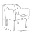 Poltrona Decorativa Sala De Estar Beta Veludo Azul Marinho -