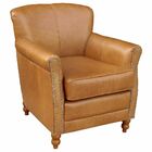 Poltrona Decorativa Sala De Estar Brunei Pés Madeira Couro Ca