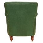 Poltrona Decorativa Sala De Estar Brunei Pés Madeira Couro Ve