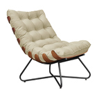 Poltrona Decorativa Sala De Estar Caim Base De Madeira Preto