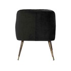 Poltrona Decorativa Sala De Estar Chambord Veludo Preto - Gra