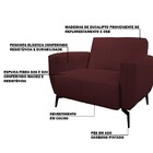 Poltrona Decorativa Sala De Estar Com Braço Frances Confort C