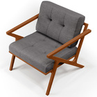 Poltrona Decorativa Sala De Estar Com Cintas De Corano Laís B