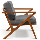 Poltrona Decorativa Sala De Estar Com Cintas De Corano Laís B