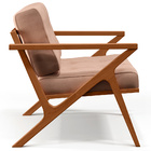 Poltrona Decorativa Sala De Estar Com Cintas De Corano Laís B