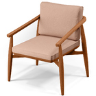 Poltrona Decorativa Sala De Estar Com Cintas De Corano Lavíni