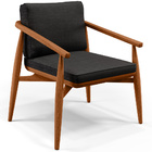 Poltrona Decorativa Sala De Estar Com Cintas De Corano Lavíni