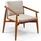 Poltrona Decorativa Sala De Estar Com Cintas De Corano Lavíni