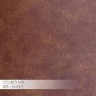 Poltrona Decorativa Sala De Estar Costela Couro Mel G34 - Gra