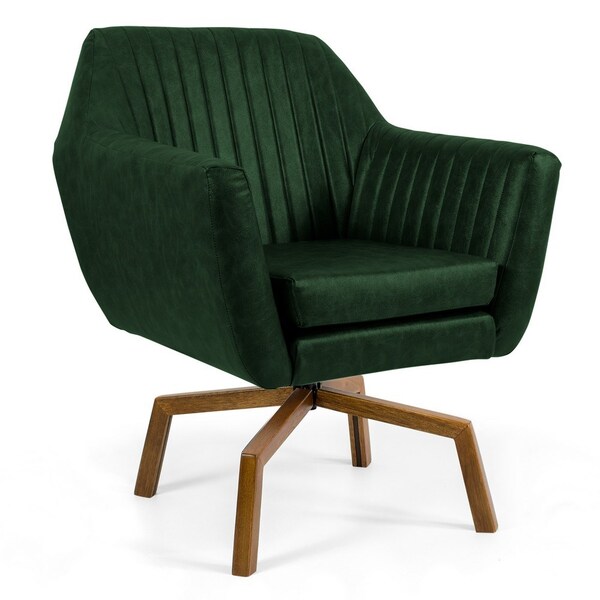 Poltrona Decorativa Sala De Estar Dani Base Ka Giratória B-89