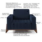 Poltrona Decorativa Sala De Estar E Recepção Verônica Base Ma