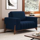 Poltrona Decorativa Sala De Estar E Recepção Verônica Base Ma