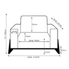 Poltrona Decorativa Sala De Estar E Recepção Verônica Base Ma