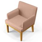 Poltrona Decorativa Sala De Estar E Recepção Vitória W01 Linh