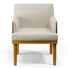 Poltrona Decorativa Sala De Estar E Recepção Vitória W01 Linh