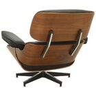 Poltrona Decorativa Sala De Estar Giratória Com Apoia-pés Cha