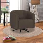 Poltrona Decorativa Sala De Estar Giratória Com Balanço Bianc