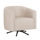 Poltrona Decorativa Sala De Estar Giratória Com Balanço Bianc