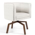 Poltrona Decorativa Sala De Estar Giratória Ka Nix Linho G15