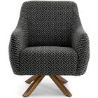 Poltrona Decorativa Sala De Estar Giratória Raquel Jacar Esta