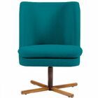 Poltrona Decorativa Sala De Estar Giratória Xis Megara Veludo