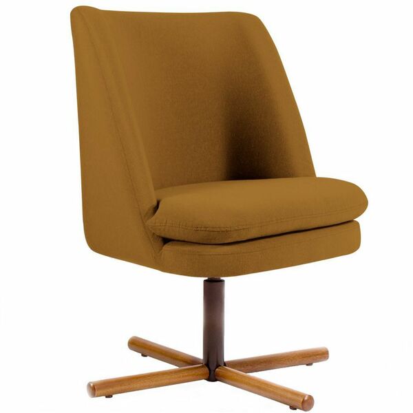 Poltrona Decorativa Sala De Estar Giratória Xis Megara Veludo