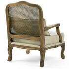 Poltrona Decorativa Sala De Estar Isla Oregon Linho Misto Beg