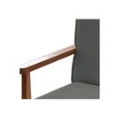 Poltrona Decorativa Sala De Estar Laura Suede Cinza