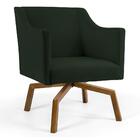 Poltrona Decorativa Sala De Estar Lila Base Ka Giratória Cast