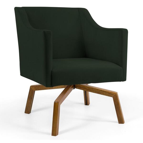 Poltrona Decorativa Sala De Estar Lila Base Ka Giratória Cast