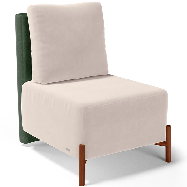 Poltrona Decorativa Sala De Estar Living Pés Madeira Hungria