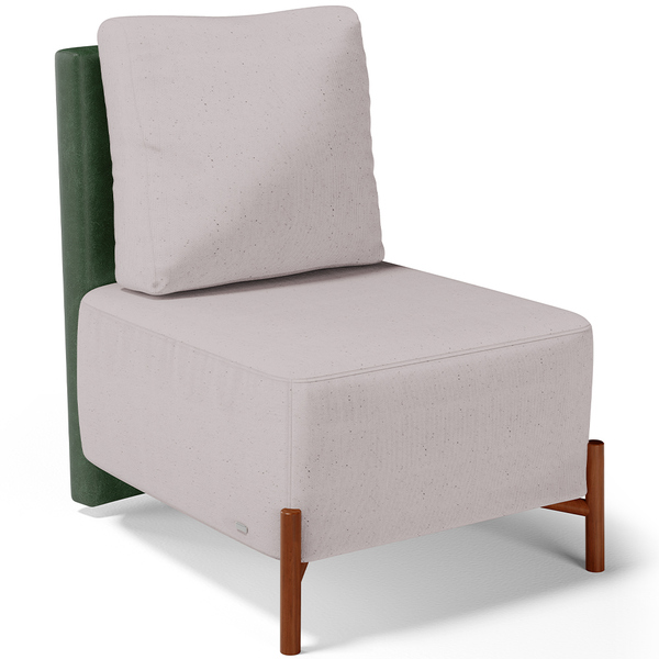 Poltrona Decorativa Sala De Estar Living Pés Madeira Hungria