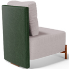 Poltrona Decorativa Sala De Estar Living Pés Madeira Hungria