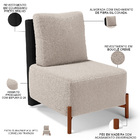 Poltrona Decorativa Sala De Estar Living Pés Madeira Hungria