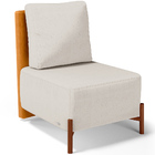 Poltrona Decorativa Sala De Estar Living Pés Madeira Hungria