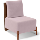 Poltrona Decorativa Sala De Estar Living Pés Madeira Hungria