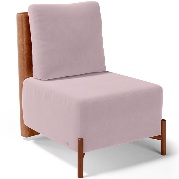 Poltrona Decorativa Sala De Estar Living Pés Madeira Hungria