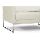 Poltrona Decorativa Sala De Estar Maia 106cm C26 Corino Bege