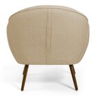 Poltrona Decorativa Sala De Estar Nina Pés Palito Madeira C-1