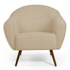 Poltrona Decorativa Sala De Estar Nina Pés Palito Madeira C-1