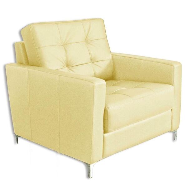 Poltrona Decorativa Sala De Estar Pés Em Alumínio Fly Couro B