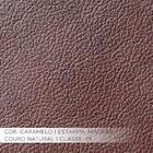 Poltrona Decorativa Sala De Estar Pés Madeira Kairós Couro Ca