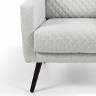 Poltrona Decorativa Sala De Estar Pés Palito Imbuia Mary Tres