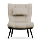 Poltrona Decorativa Sala De Estar Pés Palito Letty Veludo Lux