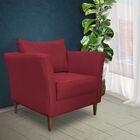 Poltrona Decorativa Sala De Estar Pés Palito Lubbock Couro Ve