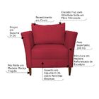 Poltrona Decorativa Sala De Estar Pés Palito Lubbock Couro Ve