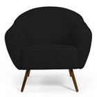 Poltrona Decorativa Sala De Estar Pés Palito Madeira Nina C-3