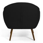 Poltrona Decorativa Sala De Estar Pés Palito Madeira Nina C-3